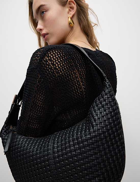 C&aacute;rdigan corto de punto abierto de algod&oacute;n