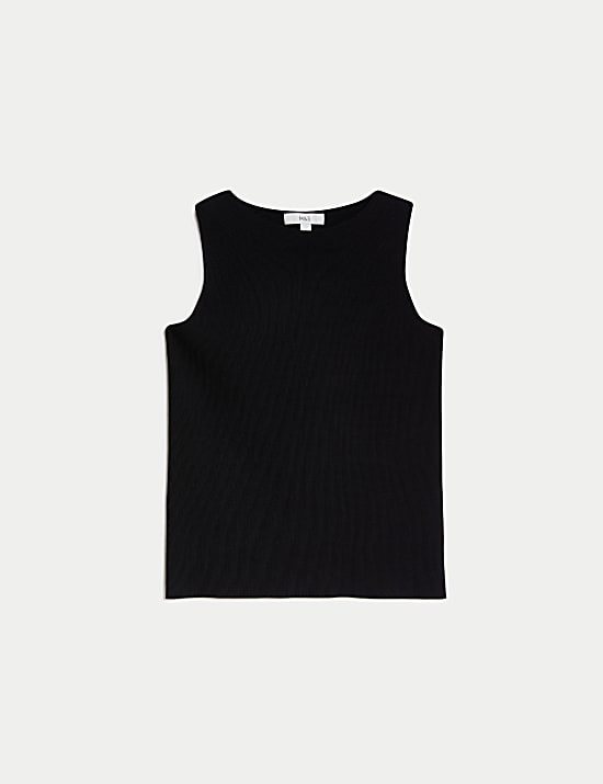 Crew Neck Knitted Vest