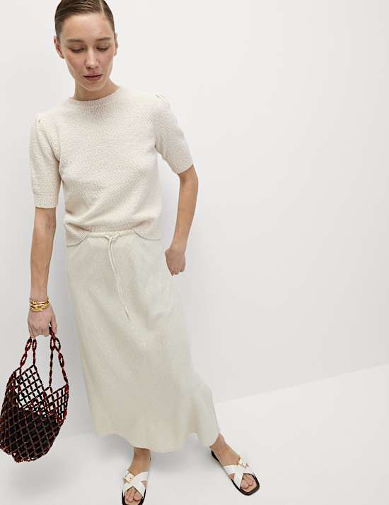 Cotton Rich Textured Slim Fit Crop Top