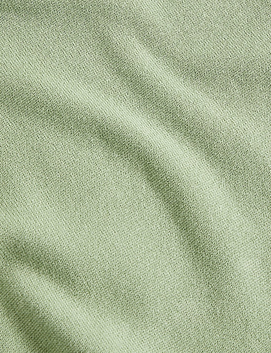 Pullover mit Rundhalsausschnitt und hohem Baumwollanteil