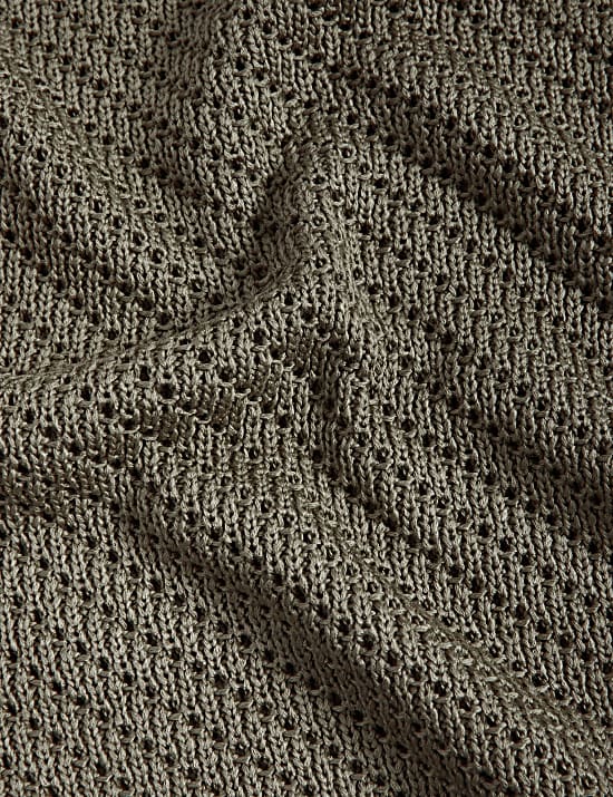 Textured Crew Neck Jumper