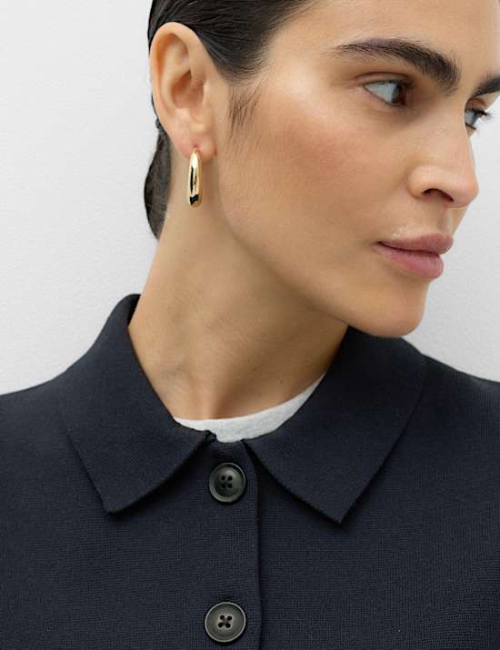 Wool Rich Collared Pocket Detail Jacket