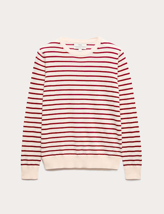 Pure Merino Wool Striped Jumper