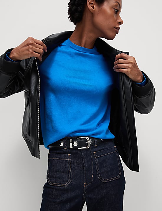 Pure Merino Wool Crew Neck Jumper