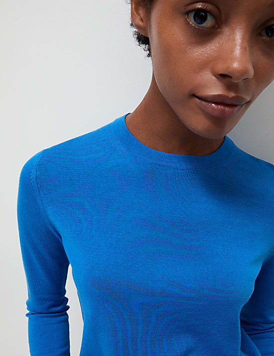 Pure Merino Wool Crew Neck Jumper