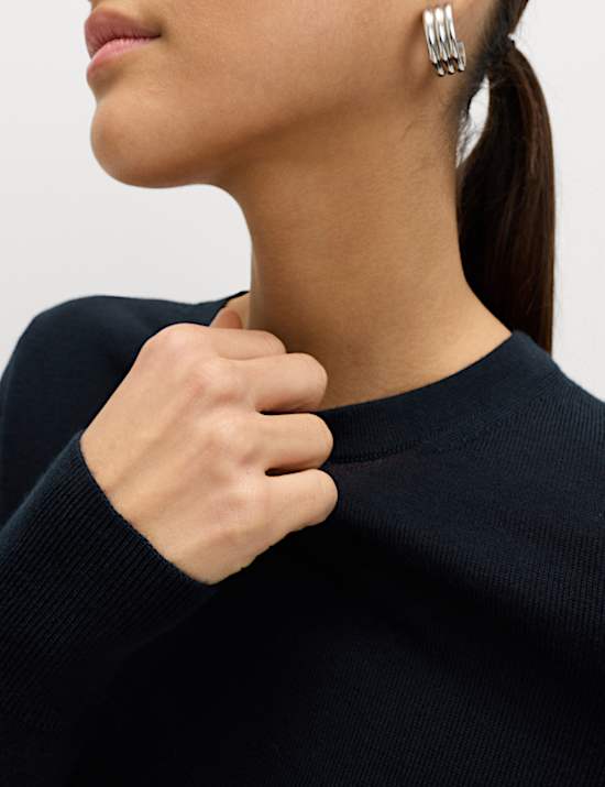 Pure Merino Wool Crew Neck Jumper