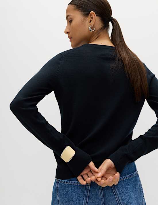 Pure Merino Wool Crew Neck Jumper