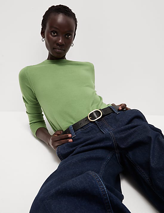 Pure Merino Wool Crew Neck Jumper