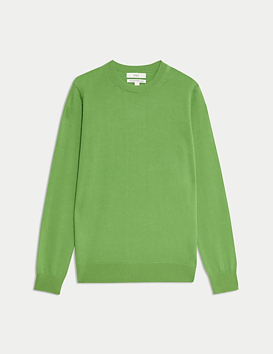 Pure Merino Wool Crew Neck Jumper