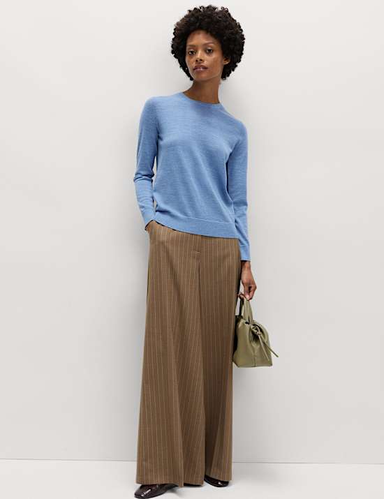 Pure Merino Wool Crew Neck Jumper