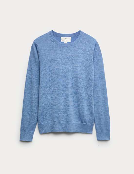 Pure Merino Wool Crew Neck Jumper