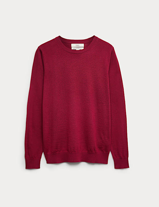Pure Merino Wool Crew Neck Jumper