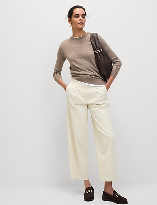 Pure Merino Wool Crew Neck Jumper