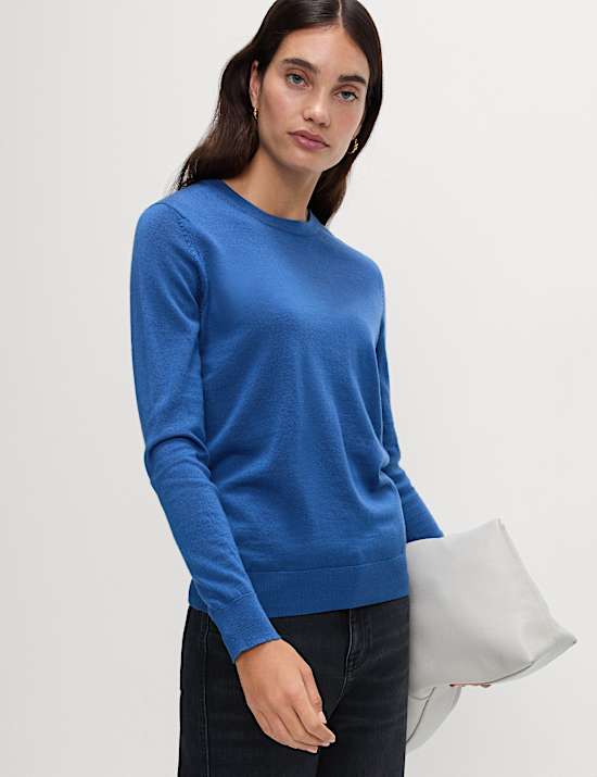 Pull 100 % laine mérinos à col rond