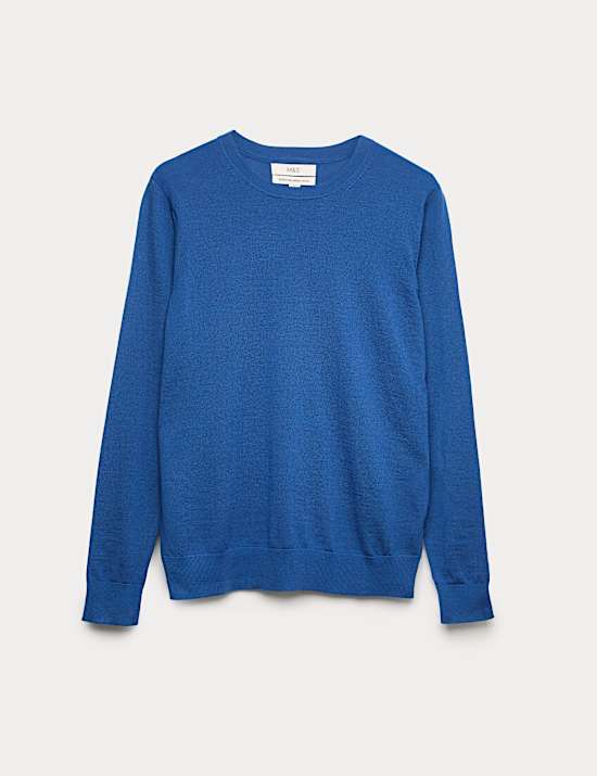 Pure Merino Wool Crew Neck Jumper