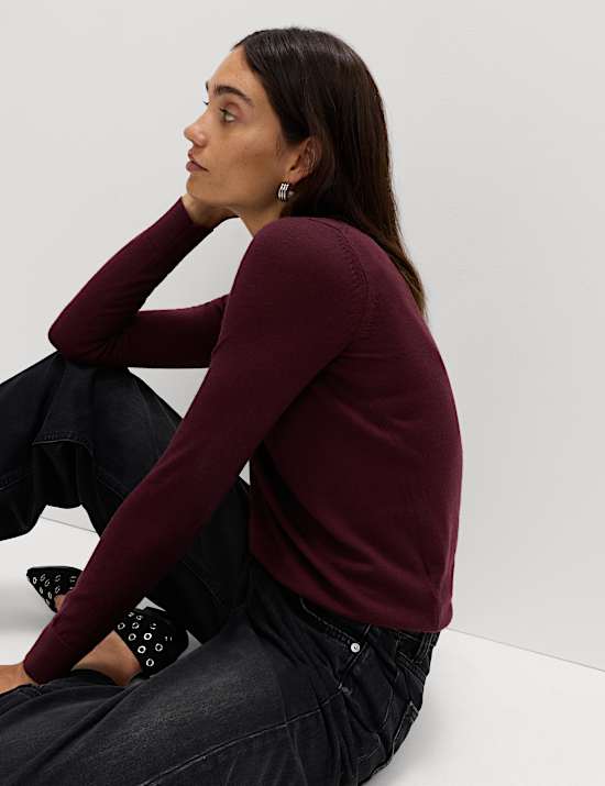 Pure Merino Wool Crew Neck Jumper