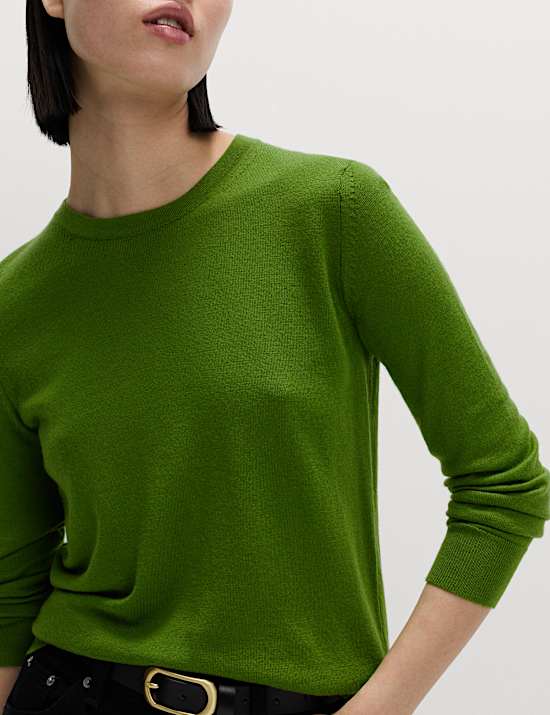 Pure Merino Wool Crew Neck Jumper