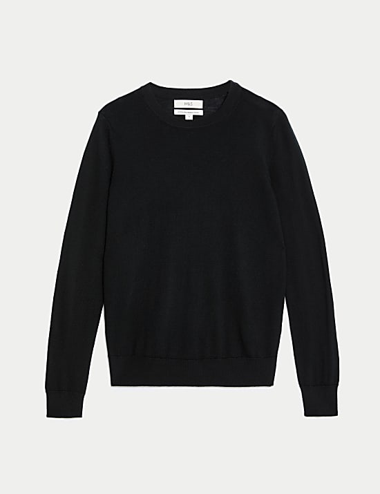 Pure Merino Wool Crew Neck Jumper