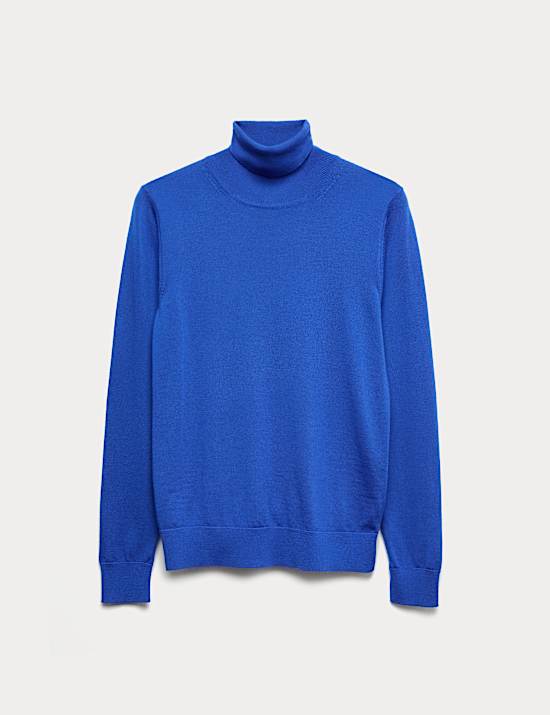 Pure Merino Wool Roll Neck Jumper