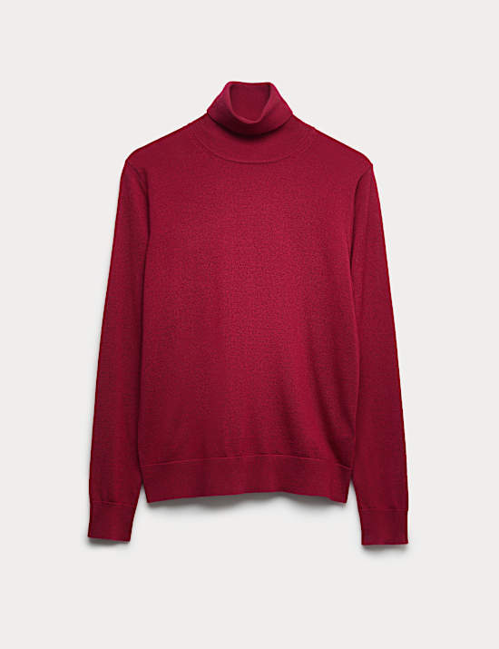 Pure Merino Wool Roll Neck Jumper