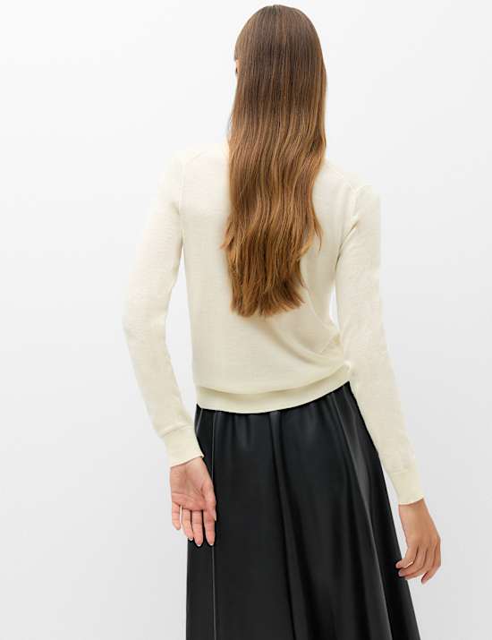 Pure Merino Wool Roll Neck Jumper