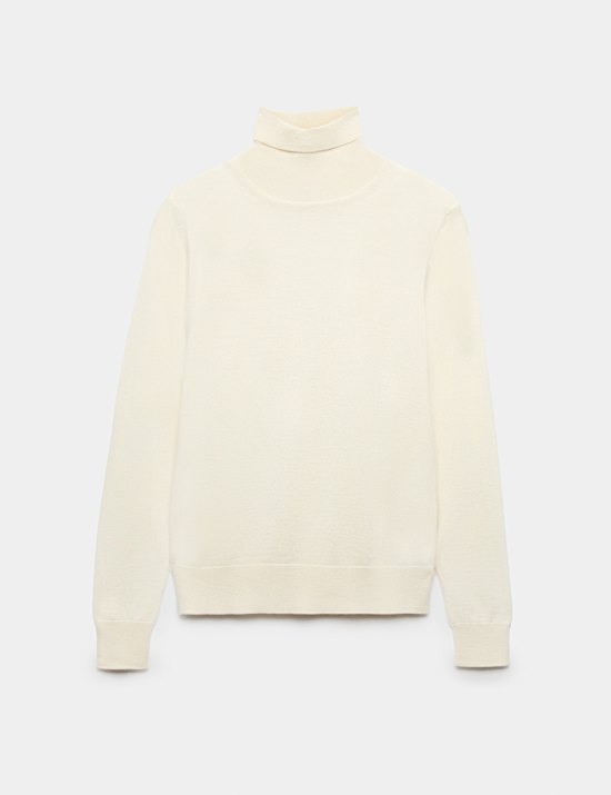 Pure Merino Wool Roll Neck Jumper