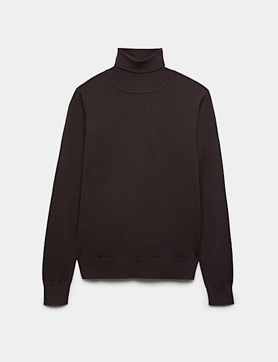 Pure Merino Wool Roll Neck Jumper