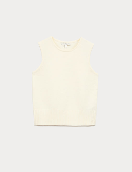 Maillot de corps &agrave; col rond en maille l&eacute;g&egrave;re