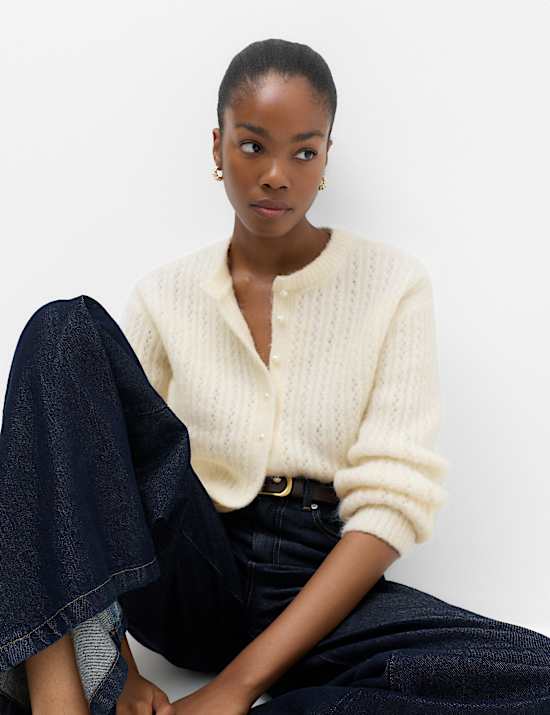 Blouson Sleeve Cardigan