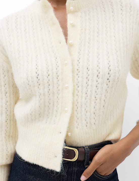 Blouson Sleeve Cardigan