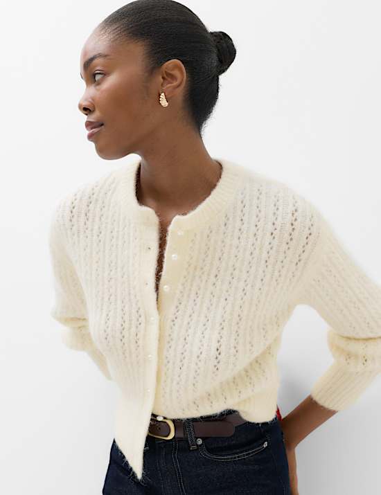 Blouson Sleeve Cardigan