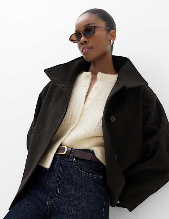 Blouson Sleeve Cardigan