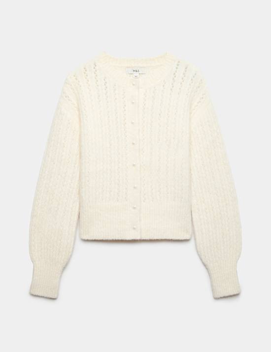 Blouson Sleeve Cardigan