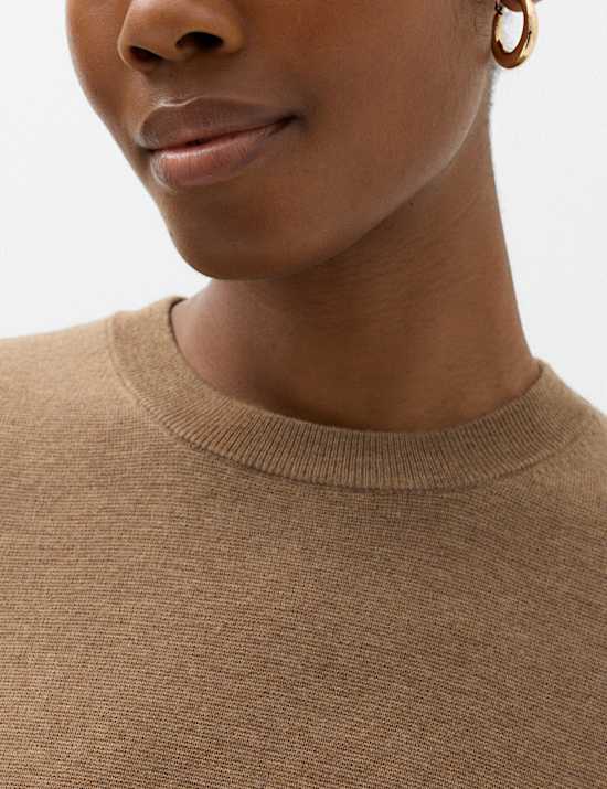 Wool Rich Slim Fit Knitted Top