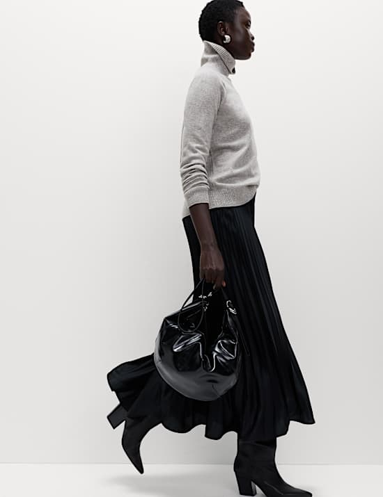 Rollkragenpullover aus Air-Garn