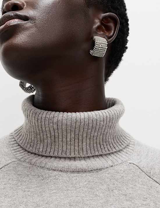 Rollkragenpullover aus Air-Garn