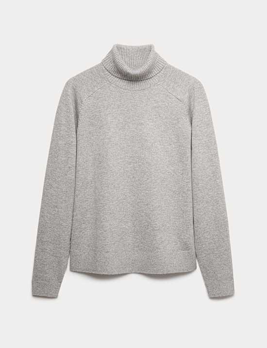 Rollkragenpullover aus Air-Garn