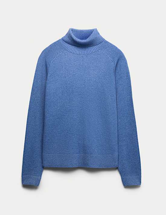 Air-Yarn Roll Neck Jumper