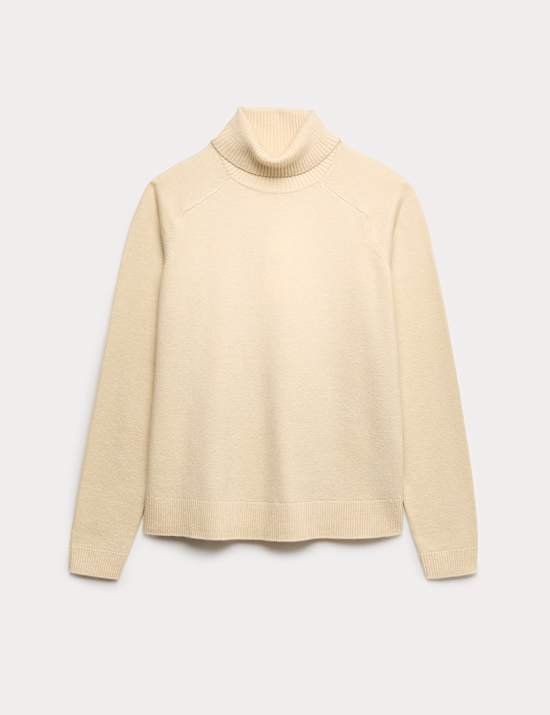 Air-Yarn Roll Neck Jumper