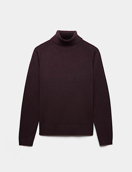 Pull en maille l&eacute;g&egrave;re &agrave; col roul&eacute;