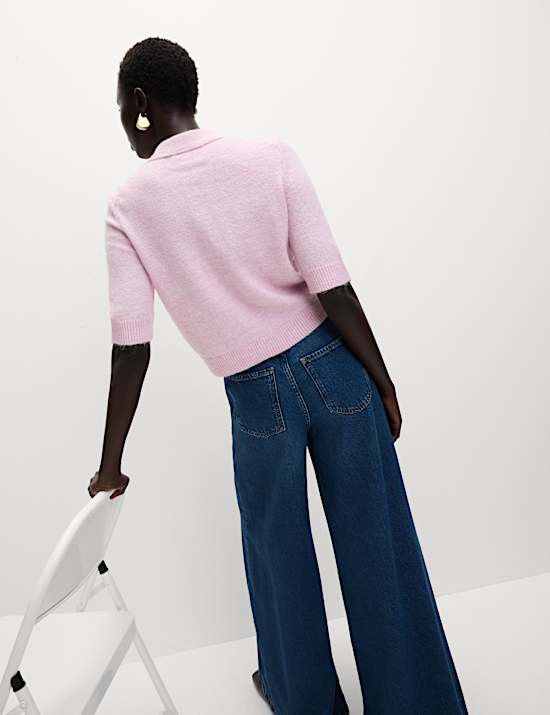 Κοντομάνικο κοντομάνικο κοντομάνικο με κοντό μανίκι και αλπακά