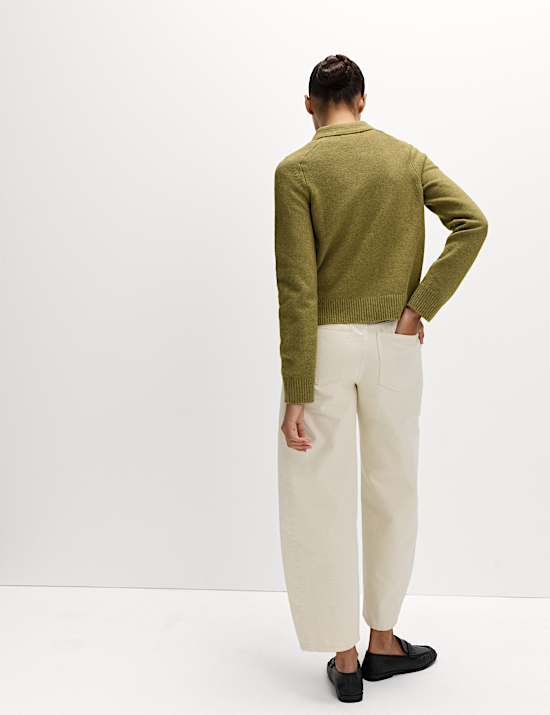 Cardigan avec encolure en maille légère à fermeture avant boutonnée