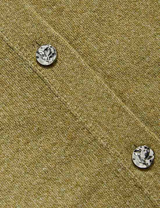 Cardigan avec encolure en maille légère à fermeture avant boutonnée