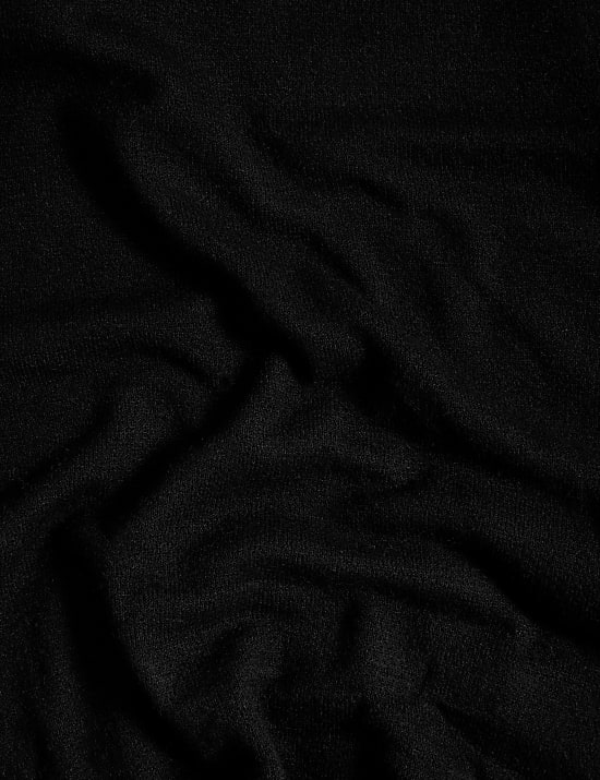 Air-yarn Roll Neck Relaxed Longline Jumper