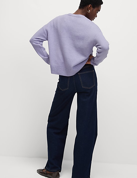 V-Neck Button Front Relaxed Cardigan