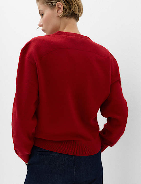 Shoulder Detail Relaxed Jumper