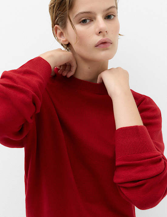 Shoulder Detail Relaxed Jumper