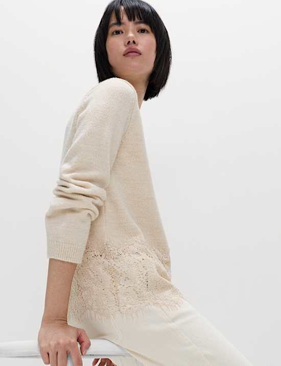 Lace Trim Jumper
