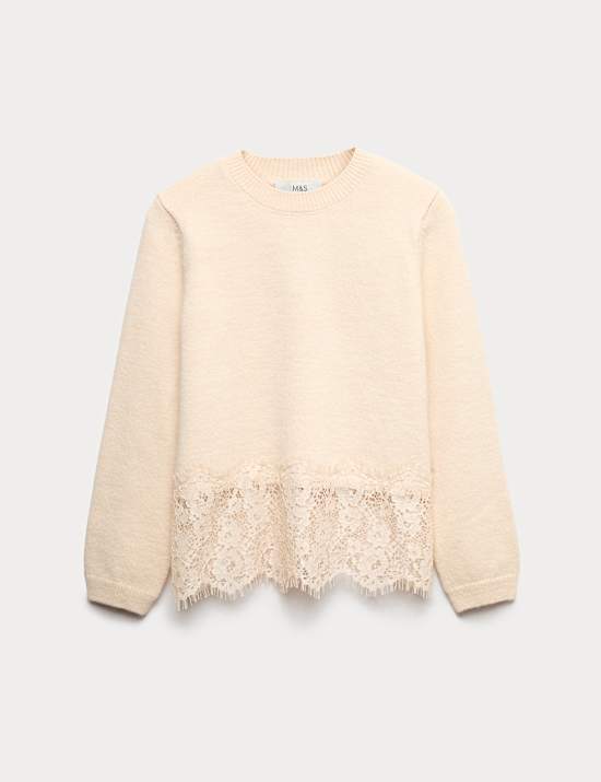 Lace Trim Jumper