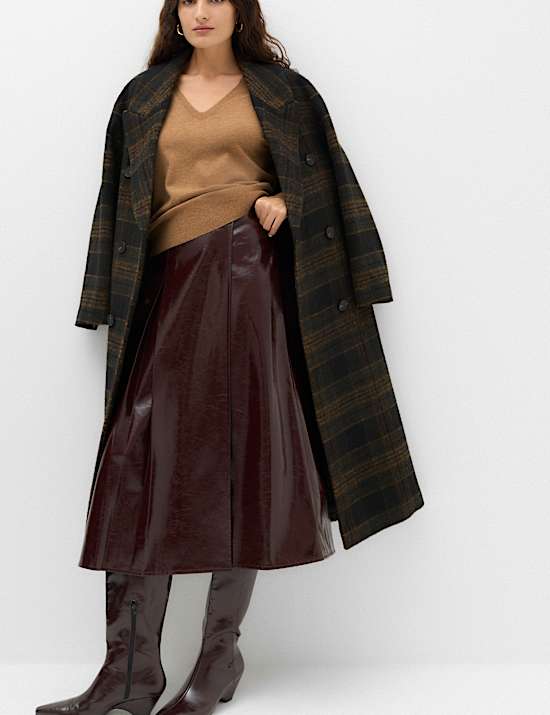 V Neck Relaxed Jumper with Wool